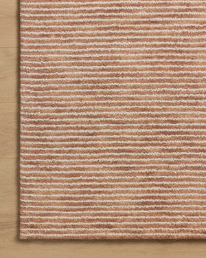 Sunday Terracotta / Ivory shown from a different angle to reveal its pattern.