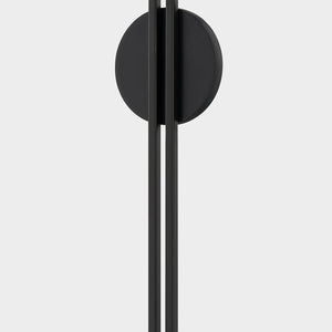 Close-up of the Shokan Wall Sconce in bronze showing the arm curve and shade silhouette.