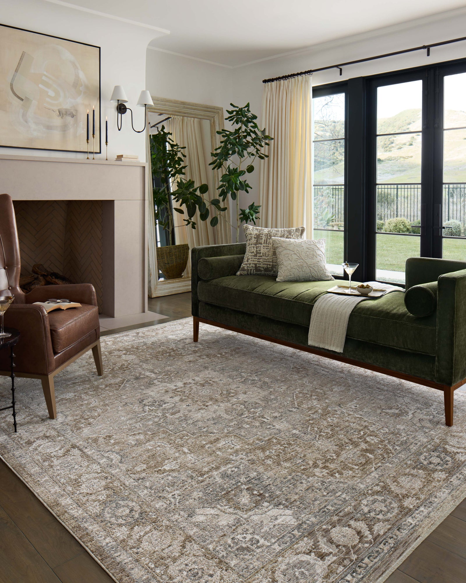 Tabitha Khaki / Slate — a Loloi rug at Laurie Yapp Home.