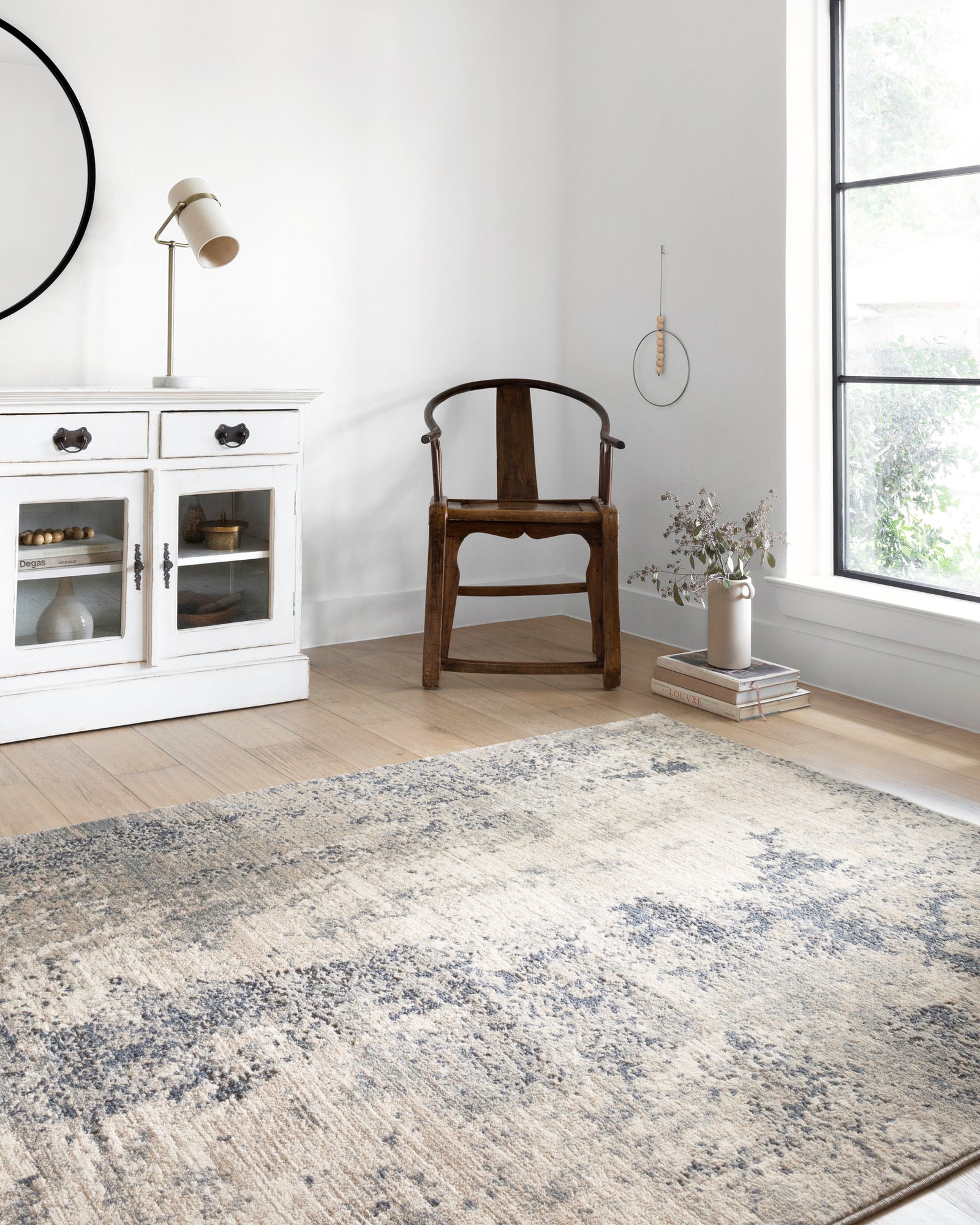 Teagan Natural / Denim — a Loloi rug at Laurie Yapp Home.