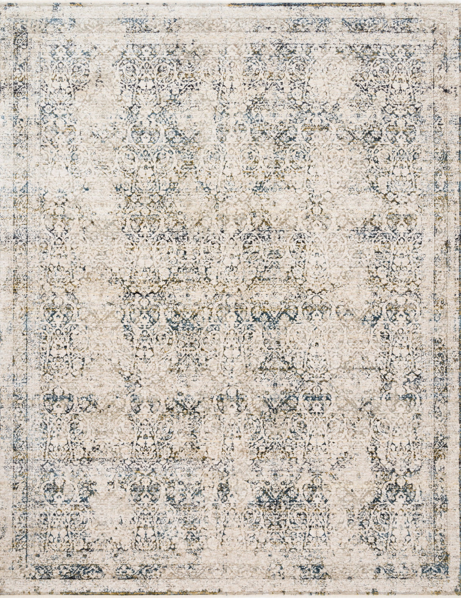 Theia Natural / Ocean — a Loloi rug at Laurie Yapp Home.