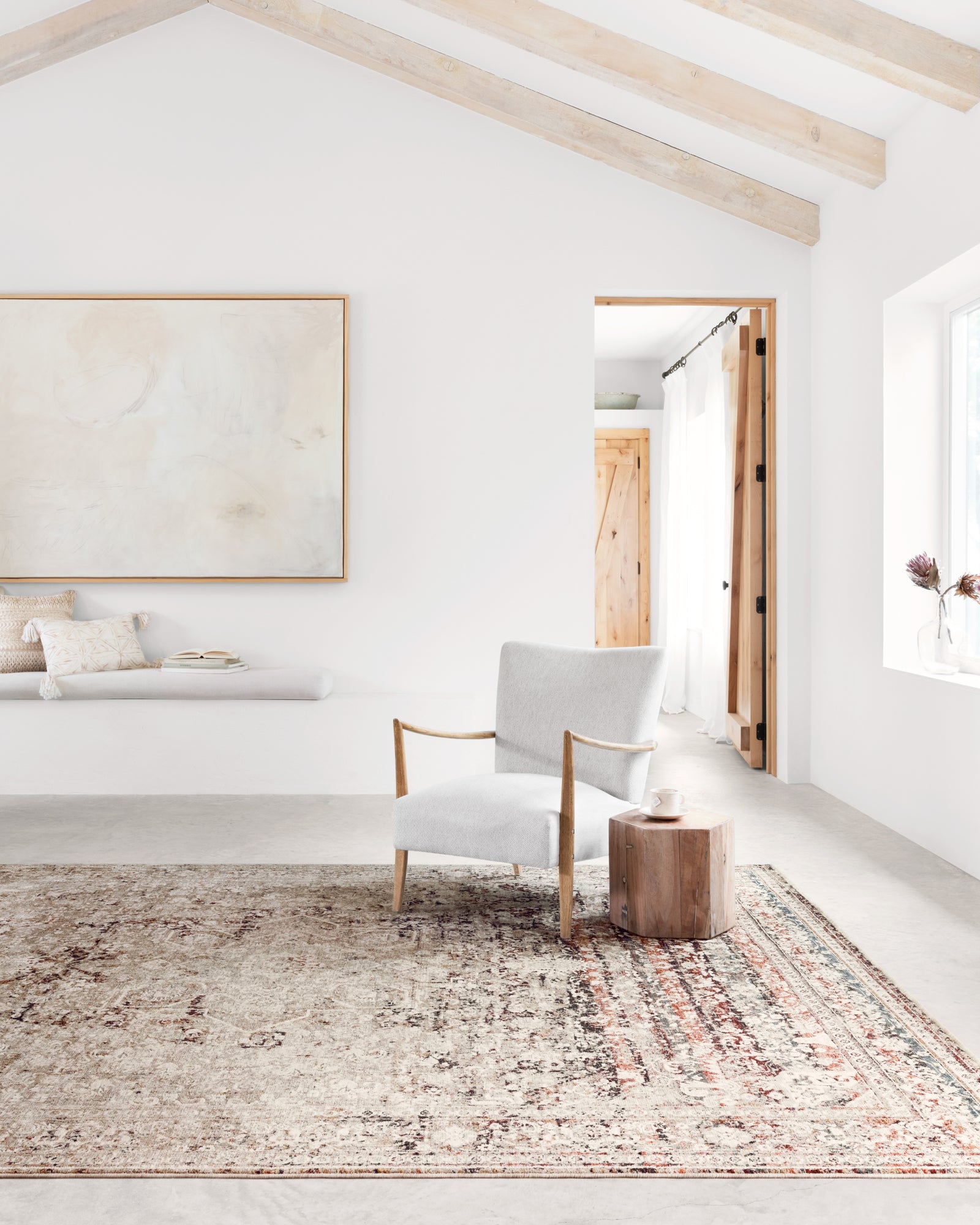 Theia Taupe / Brick — a Loloi rug at Laurie Yapp Home.