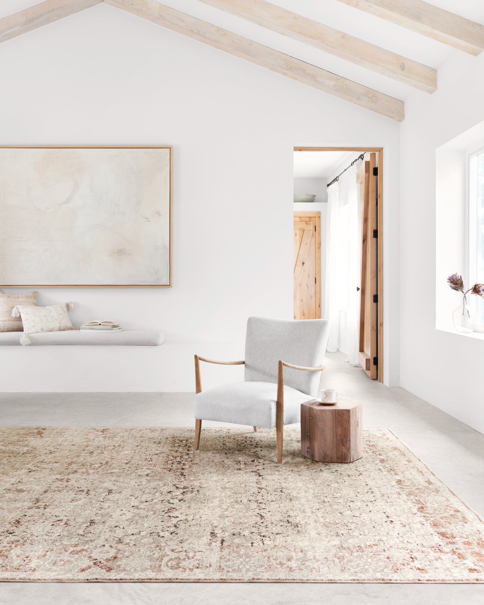 Theia Natural / Rust — a Loloi rug at Laurie Yapp Home.