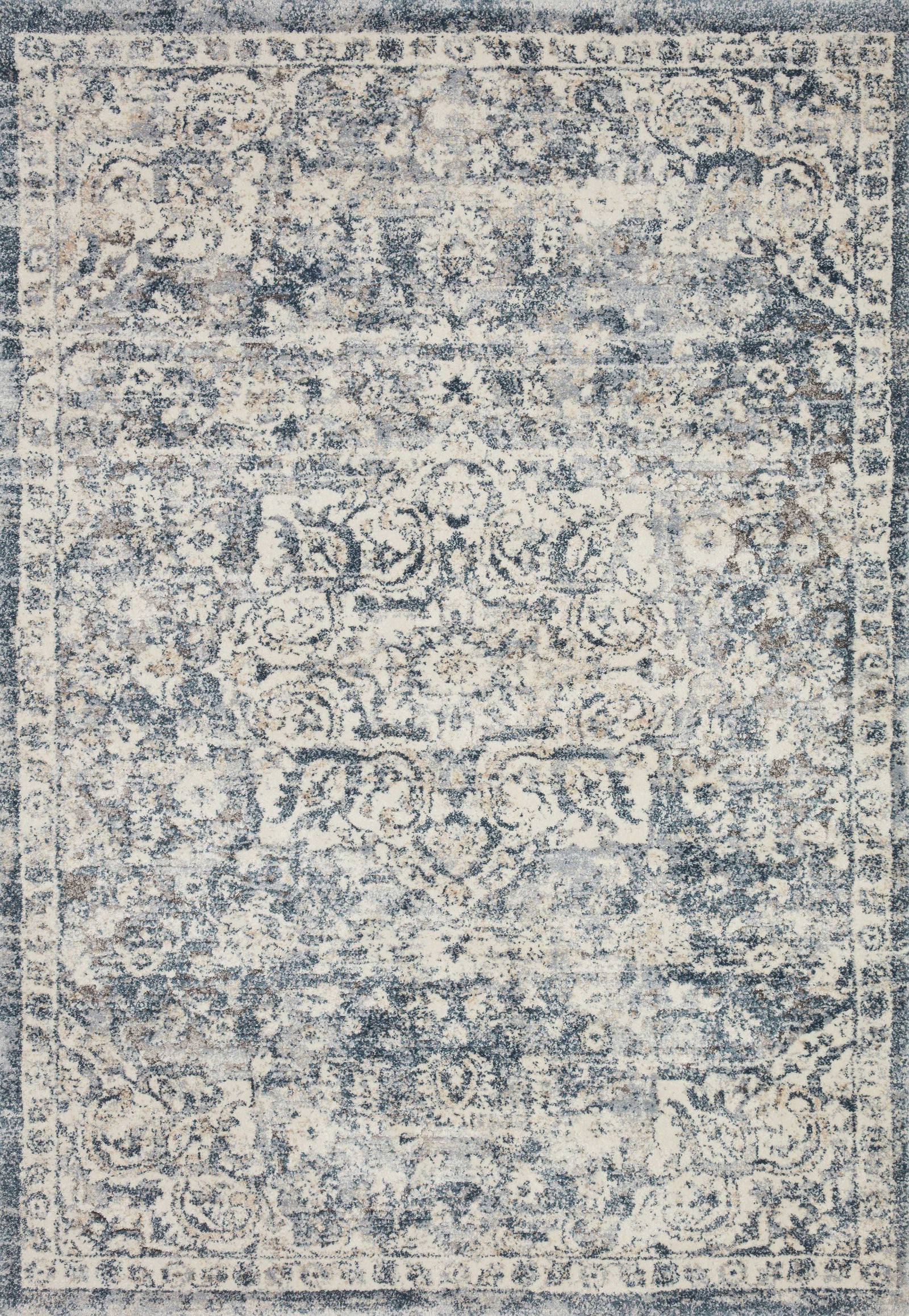 Theory Ivory / Blue — a Loloi rug at Laurie Yapp Home.