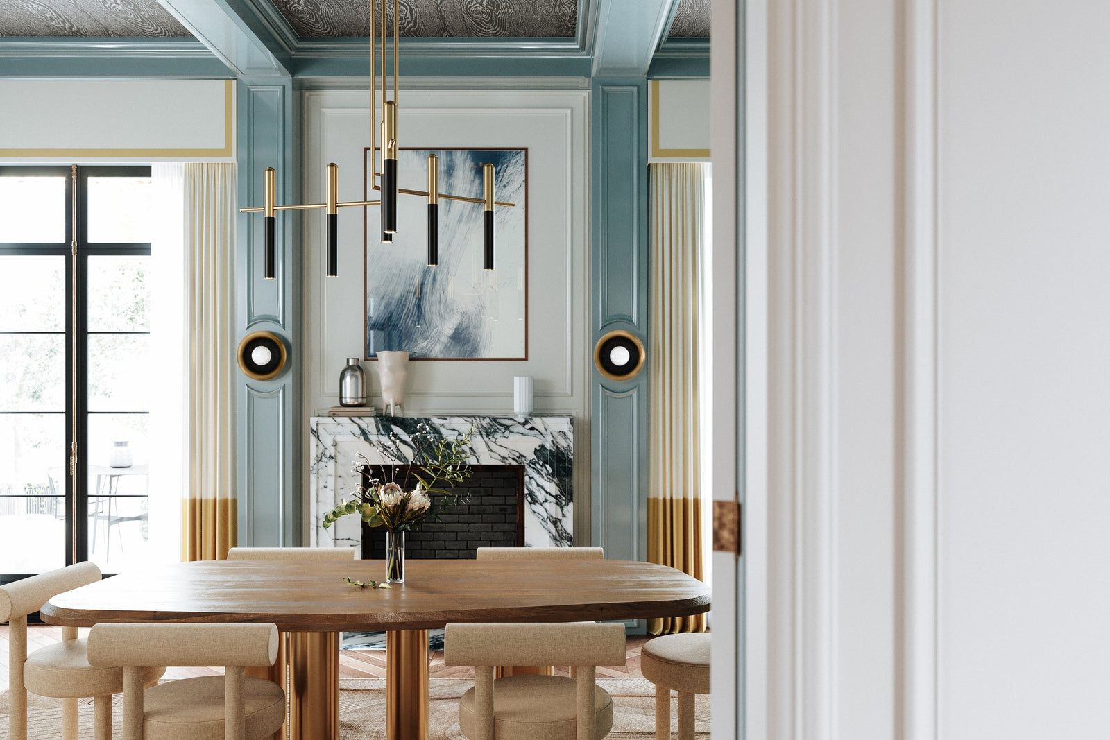 Thurston Chandelier — a Hudson Valley chandelier for dining rooms, entries, and living rooms at Laurie Yapp Home.