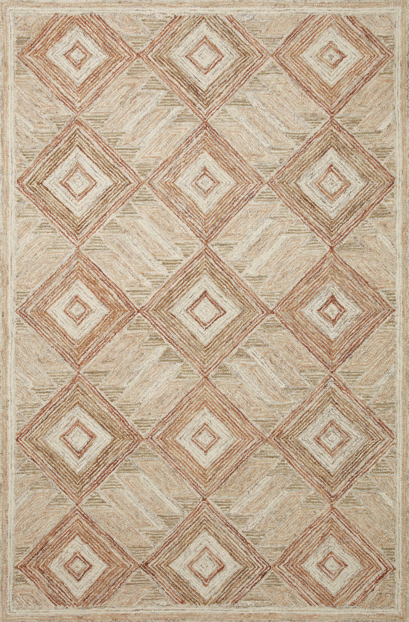 Varena Sand / clay — a Loloi rug at Laurie Yapp Home.