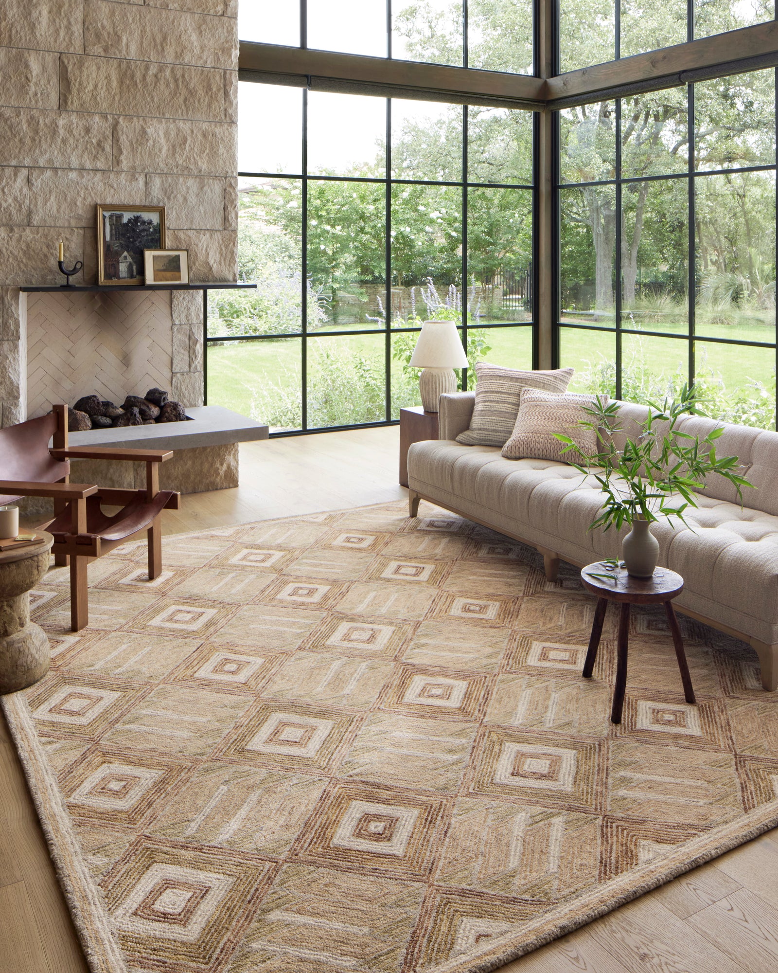 Varena Sand / clay — a Loloi rug at Laurie Yapp Home.