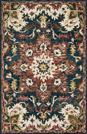 Victoria Teal / Raspberry — a Loloi rug at Laurie Yapp Home.