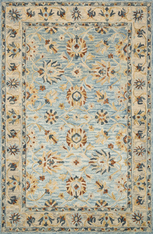 Victoria Lt. Blue / Natural — a Loloi rug at Laurie Yapp Home.
