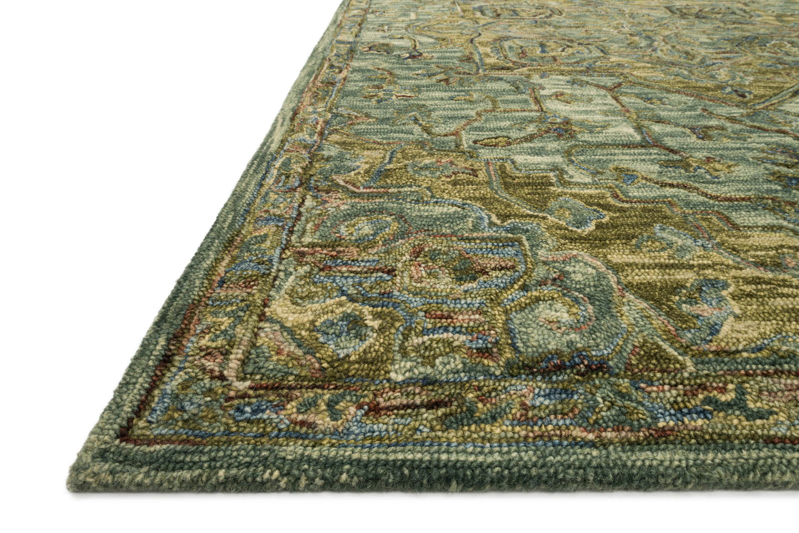 Victoria Dark Green / Tobacco — a Loloi rug at Laurie Yapp Home.