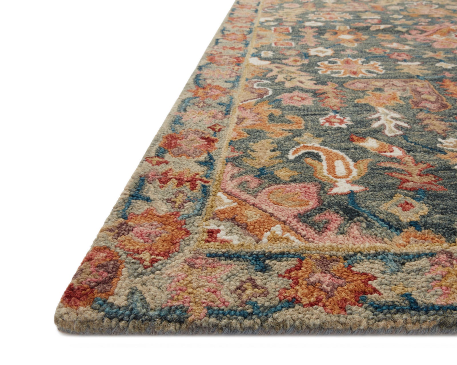 Victoria Navy / Multi — a Loloi rug at Laurie Yapp Home.