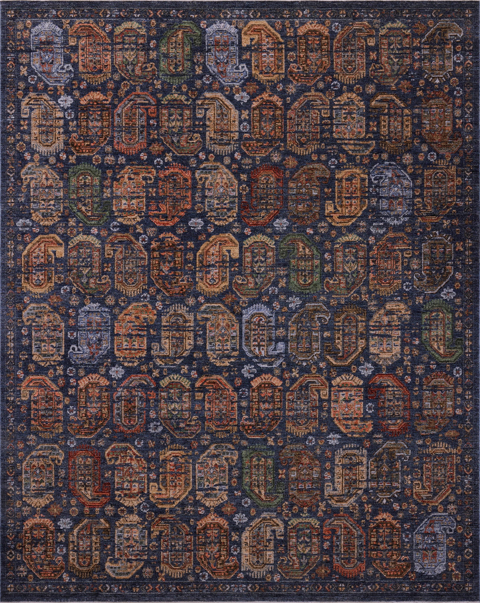 Winchester Navy / Multi — a Loloi rug at Laurie Yapp Home.