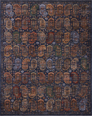 Winchester Navy / Multi — a Loloi rug at Laurie Yapp Home.
