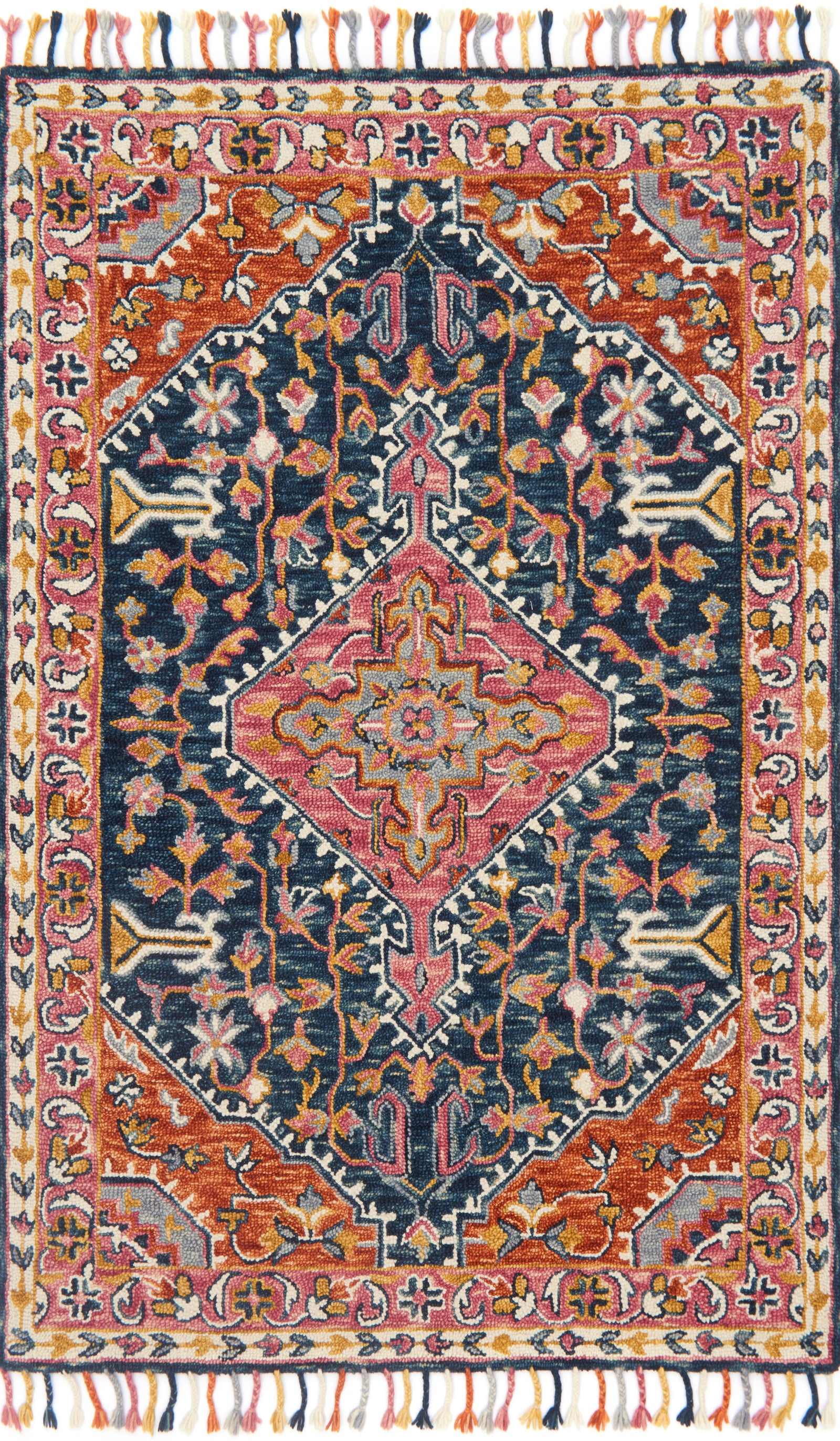 Zharah Navy / Multi — a Loloi rug at Laurie Yapp Home.