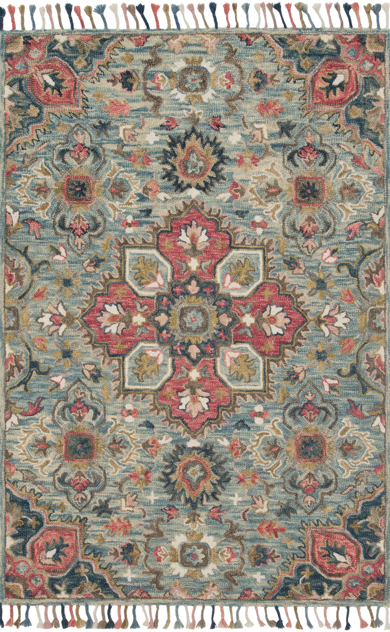 Zharah Light Blue / Multi — a Loloi rug at Laurie Yapp Home.