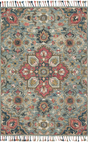 Zharah Light Blue / Multi — a Loloi rug at Laurie Yapp Home.