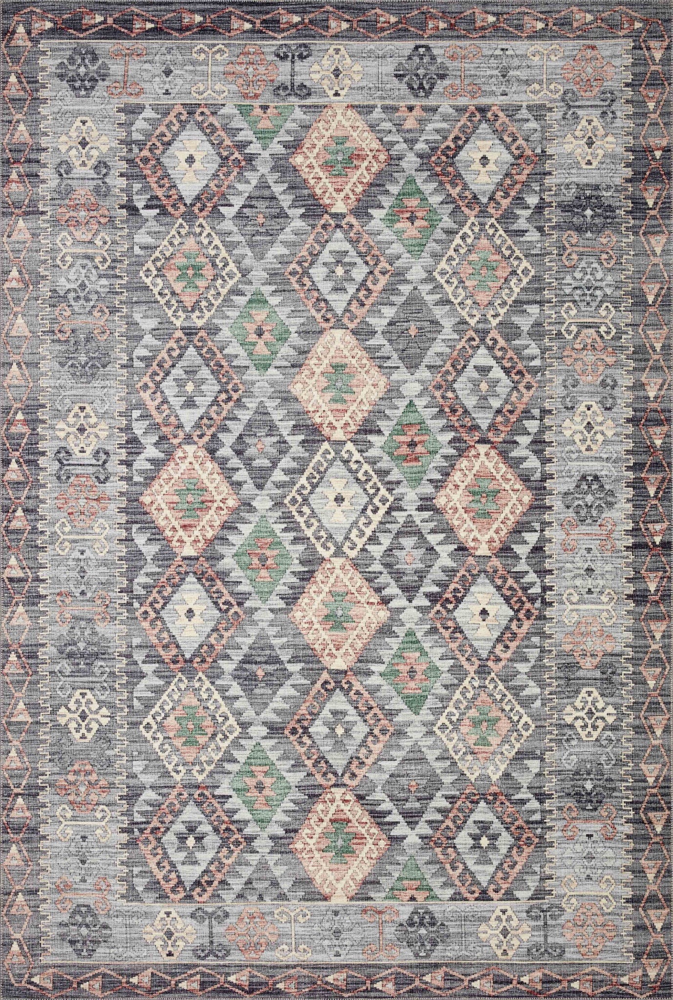 Zion Grey / Multi — a Loloi rug at Laurie Yapp Home.