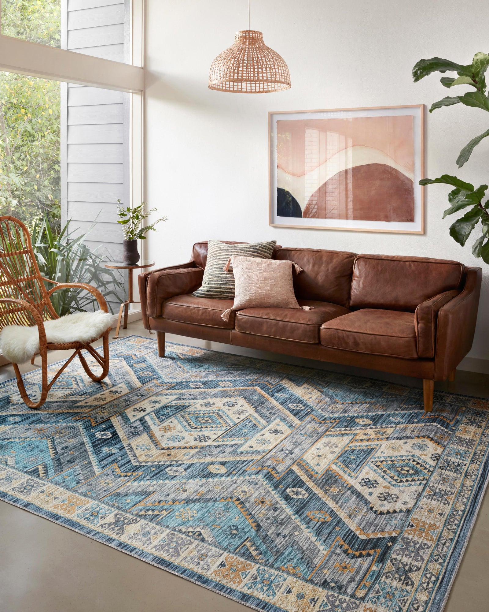 Zion Ocean / Gold — a Loloi rug at Laurie Yapp Home.