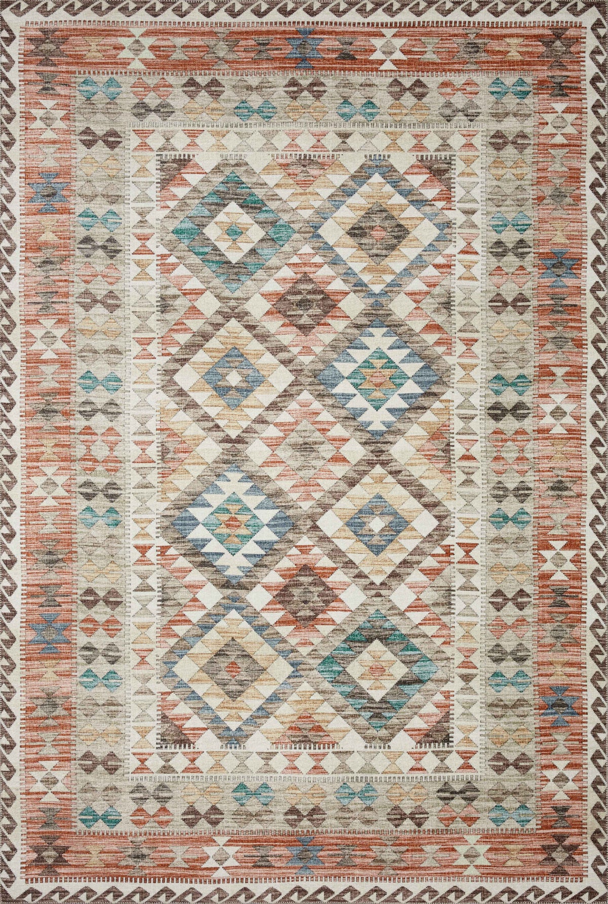 Zion Ivory / Multi — a Loloi rug at Laurie Yapp Home.