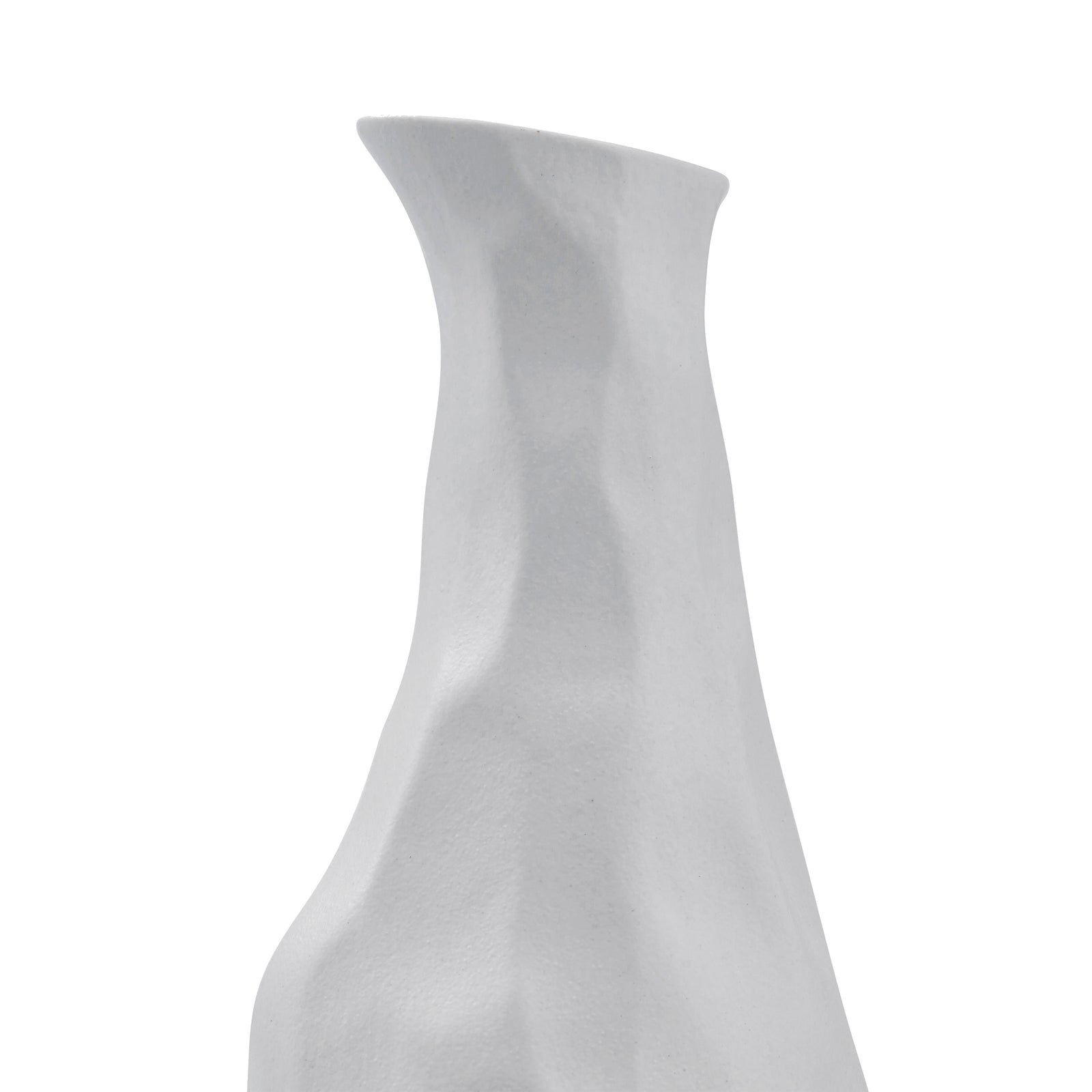 Blouin Vase by Renwil, white ceramic with a textured, sculptural design
