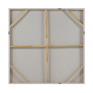 Back view of Berkeley Canvas Art, showing the wooden frame and canvas support structure