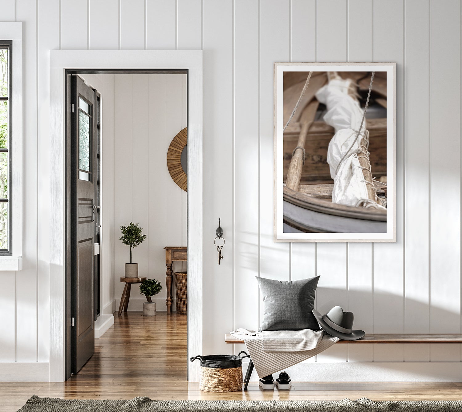 angle view of At Mooring III luxury Artwork