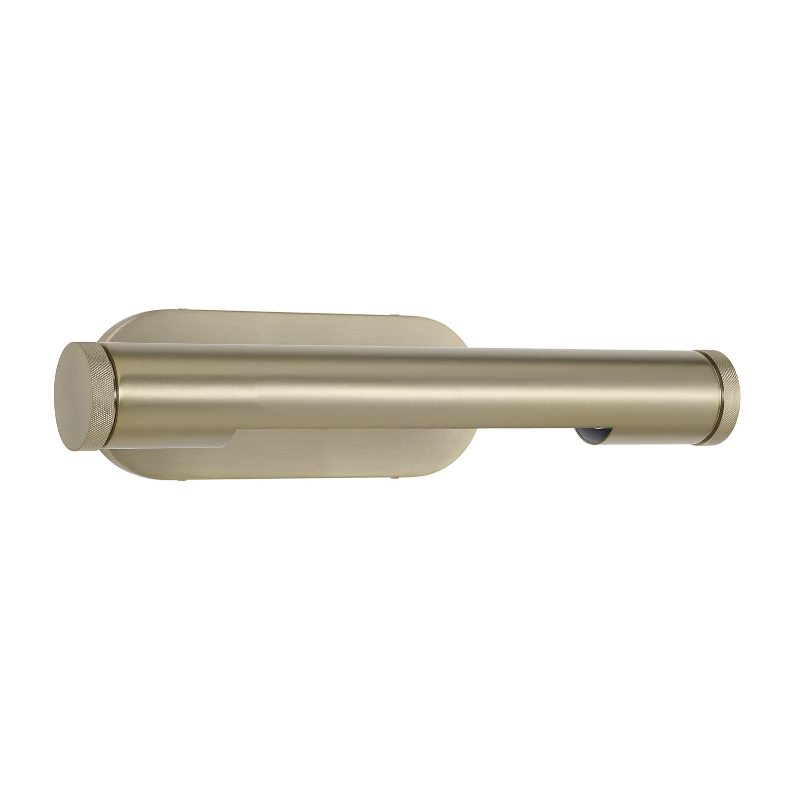 Opale wall sconce in brushed nickel finish, featuring a cylindrical design with a sleek base.