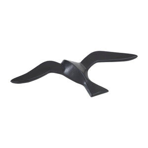 Stevens Wall Decor featuring a black bird sculpture in a gliding position