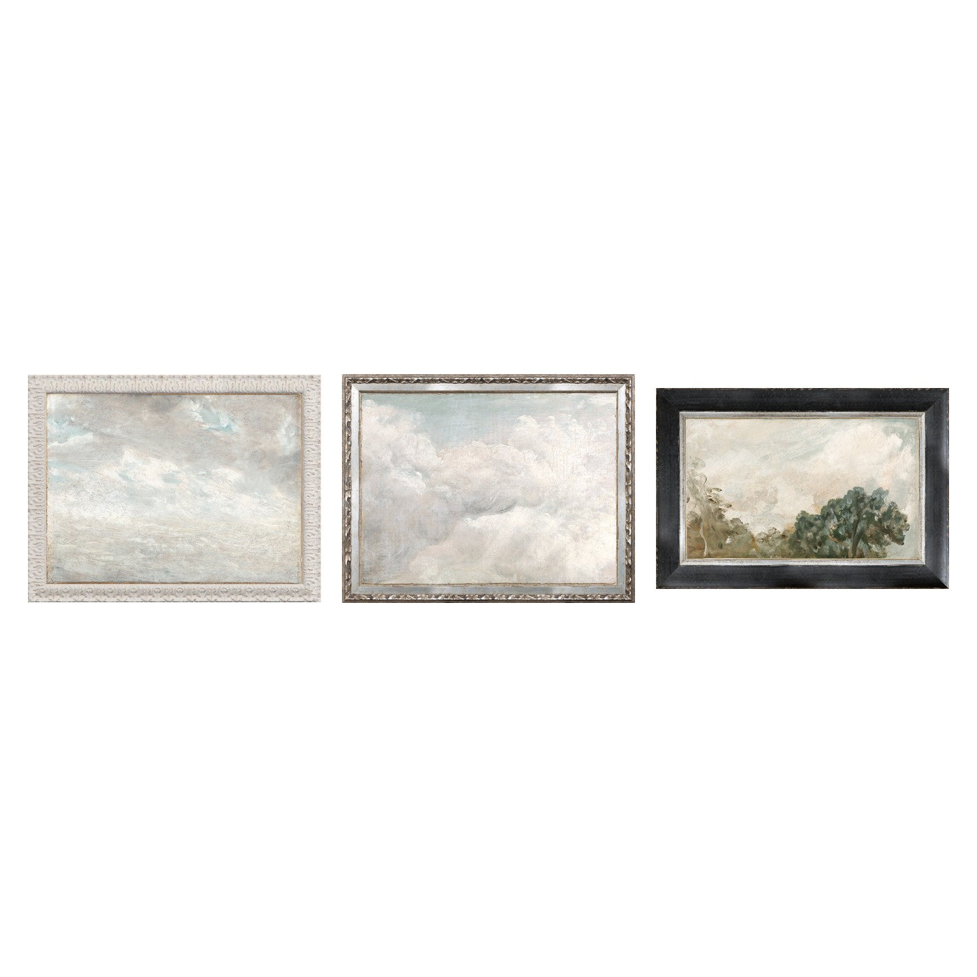 Cloud Studies Trio Bundle - 3 Petite Scapes cloud studies