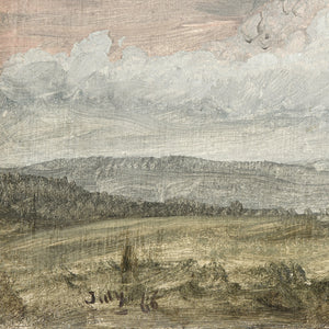 side view of Hudson River School – Clouds, Hudson Valley C. 1870 luxury Artwork