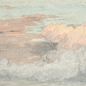 detail view of Hudson River School – Clouds, Hudson Valley C. 1870 luxury Artwork