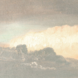 detail view of Hudson River School – Clouds Over the Hills C.1865 luxury Artwork