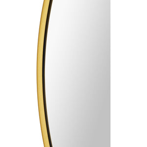 Close-up view of the Alegre Wall Mirror showcasing its gold frame.