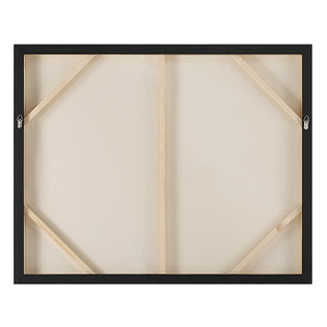 Back view of Mackay Canvas Art displaying wooden frame and hanging hardware