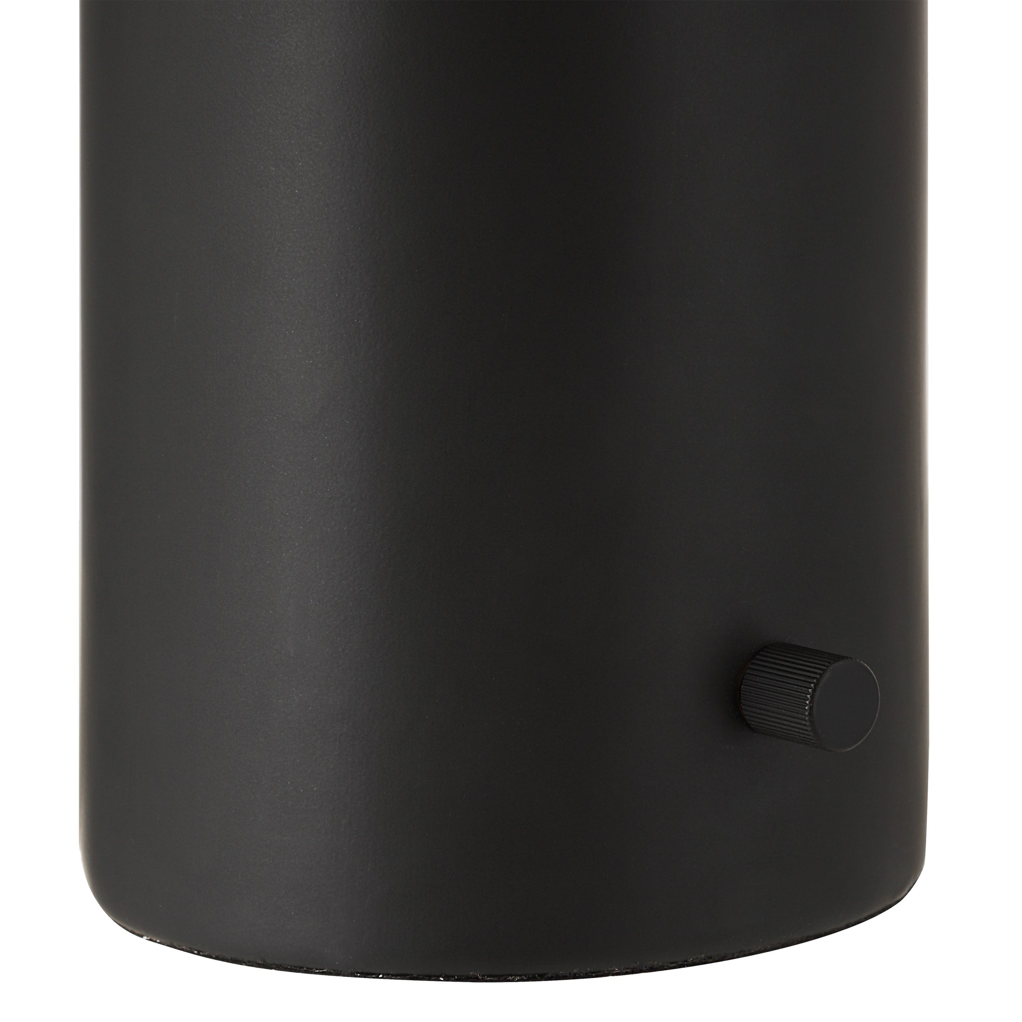 Sombra Table Lamp by Renwil, close-up of the black base with a control knob