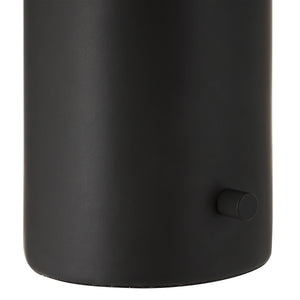 Sombra Table Lamp by Renwil, close-up of the black base with a control knob