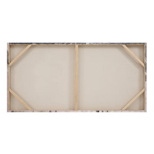 Back view of Potter canvas art showing the wooden frame and canvas material