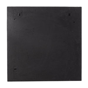 Back view of Serino wall decor displaying mounting hardware in black.