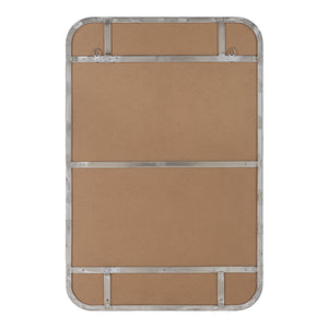 Back view of Louvas mirror by Renwil, featuring a sturdy frame and mounting hardware