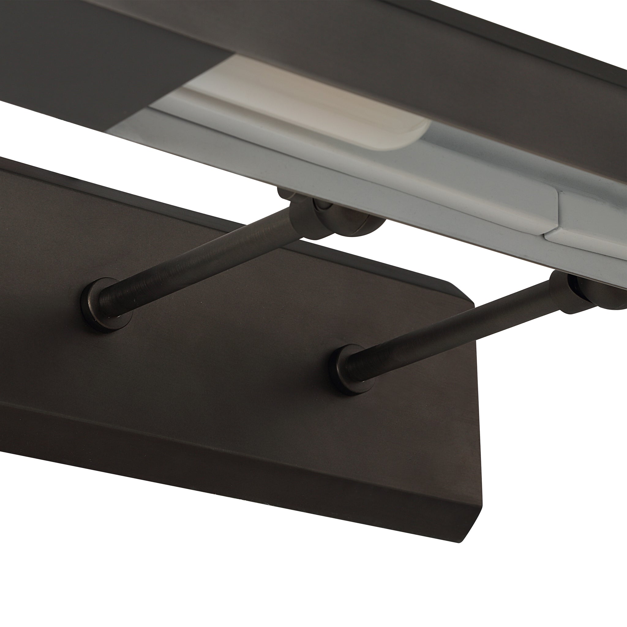 Close-up of Nea wall sconce by Renwil, highlighting the black finish and mounting details.