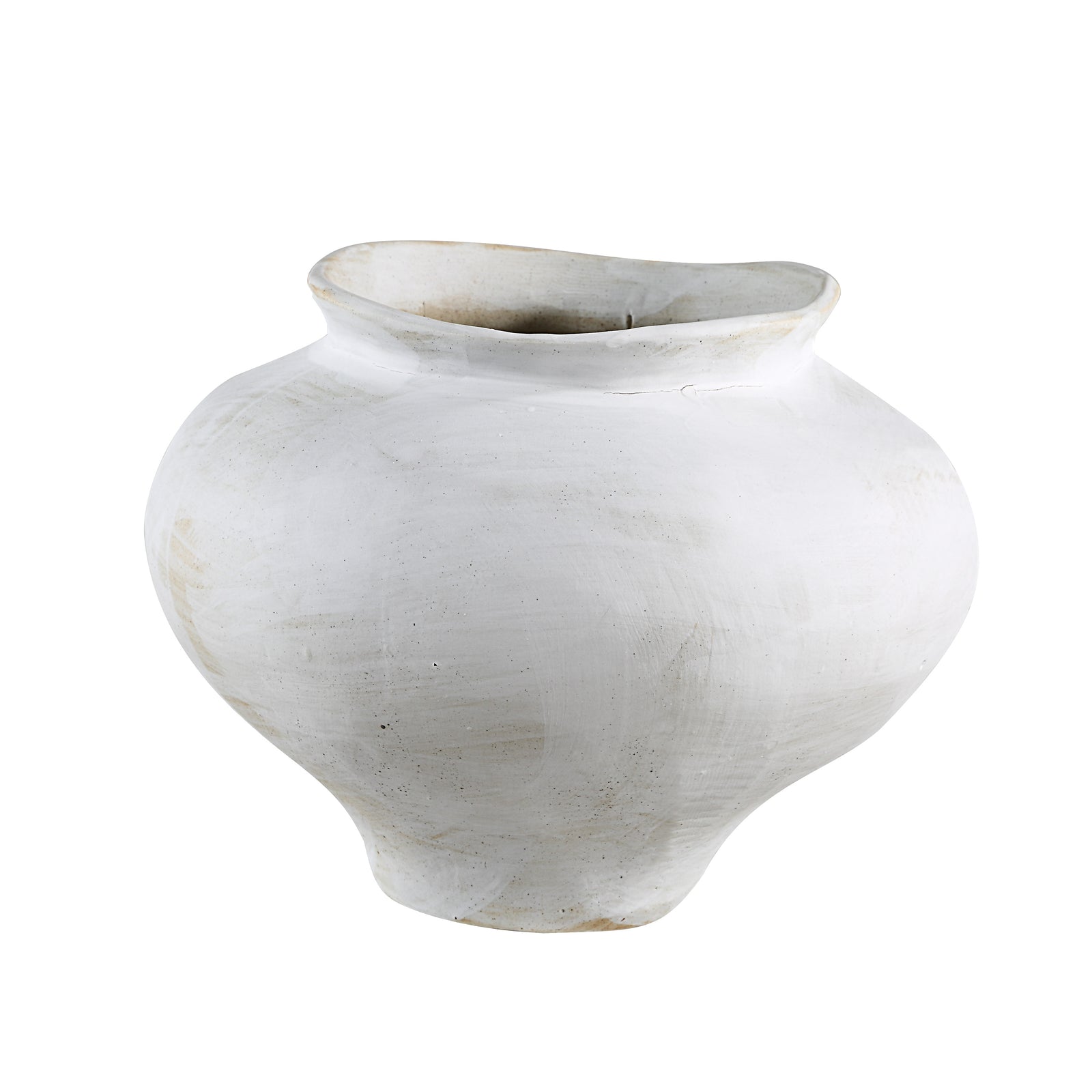 Ella vase by Renwil, white ceramic with a smooth, rounded shape and subtle texture.