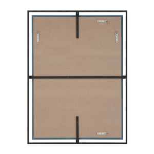 Back view of Marco Wall Mirror showing mounting hardware and brown backing.