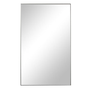 Spili mirror by Renwil, rectangular shape with a sleek silver frame, front view