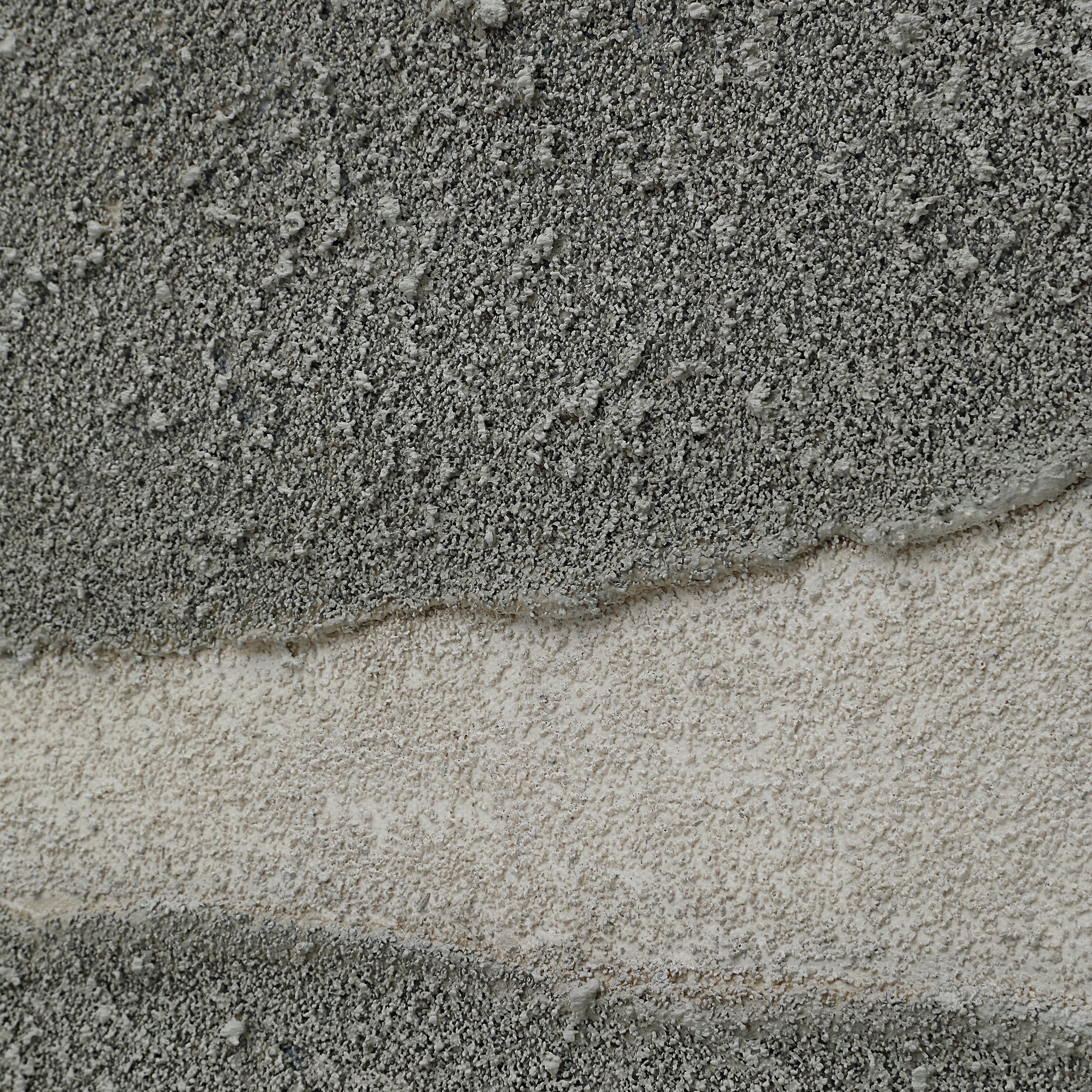 Close-up of Orso Canvas Art showing textured gray shapes and light background