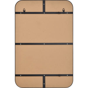 Glencoe Wall Mirror back view showing mounting hardware and smooth backing
