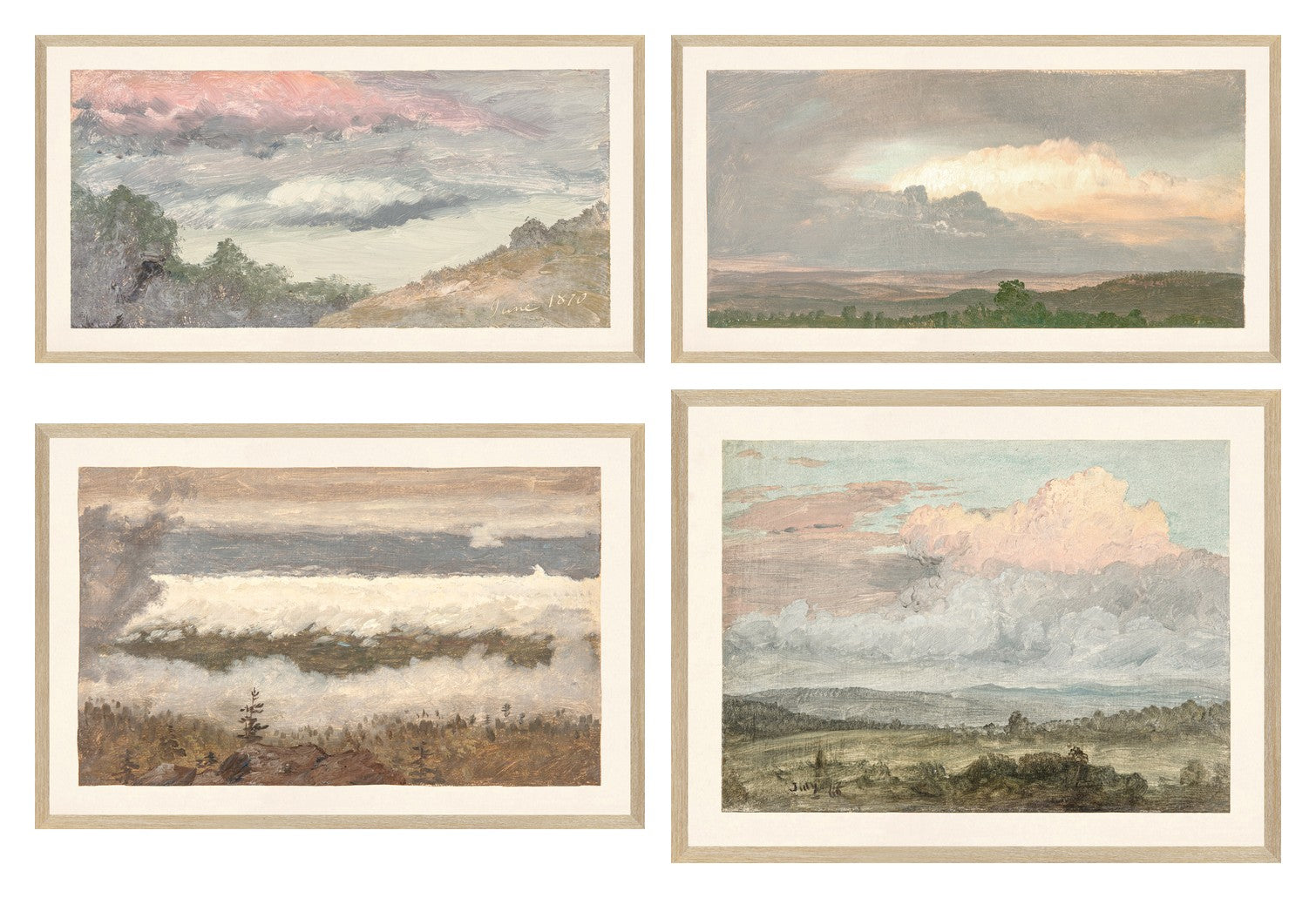 Hudson River School Clouds Quartet Bundle
