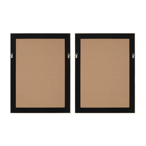 Madalena wall art back view showing two frames with a black border.