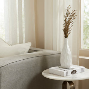 Blouin Vase by Renwil, styled on a marble table with dried flowers, soft interior setting