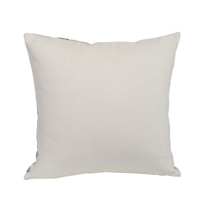 Sarno pillow in a soft cream color, featuring a smooth fabric surface and square shape, viewed from the front.