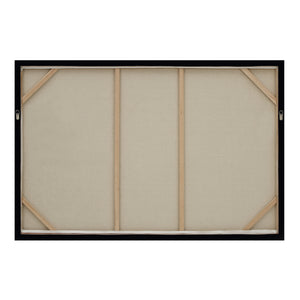 Back view of Onda canvas art, showing the frame and support structure